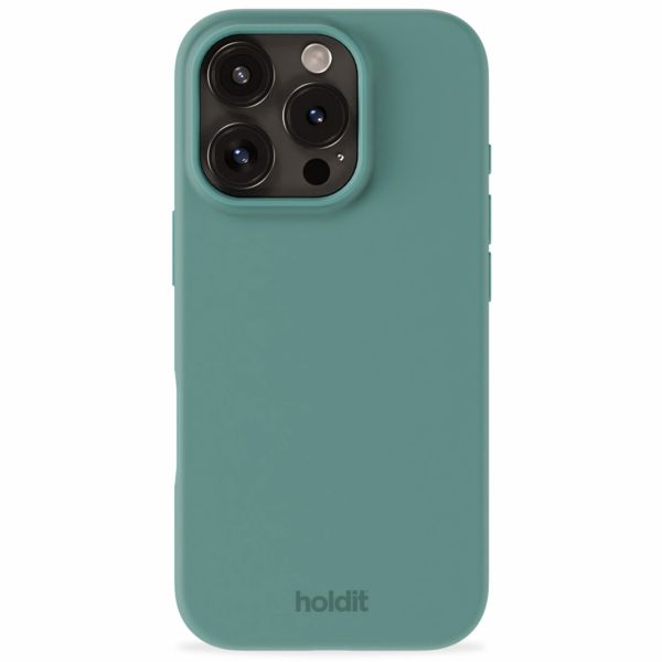 Holdit Silicone Case für das iPhone 16 Pro - Moss Green