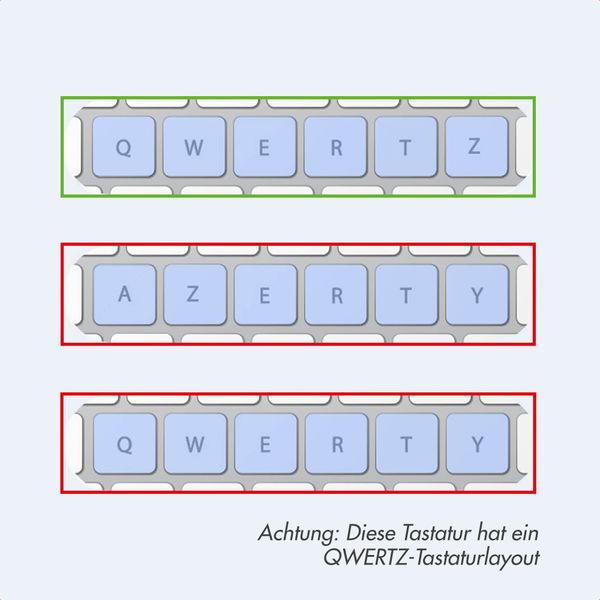 Accezz Bluetooth Keyboard Klapphülle Apple iPad 11 (2025) 11 Zoll A16 / iPad 10 (2022) 10.9 Zoll - QWERTZ - Schwarz