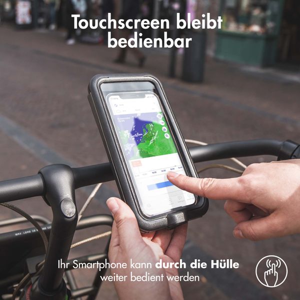 Accezz Handyhalterung Pro für das Fahrrad für das Samsung Galaxy S22 - Universell - mit gehäuse - Schwarz