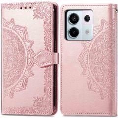 imoshion Mandala Klapphülle für das Xiaomi Redmi Note 13 Pro (5G) / Poco X6 - Rose Gold