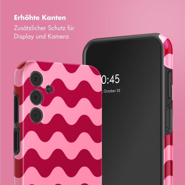 Selencia Vivid Tough Back Cover für das Samsung Galaxy A15 - Wave Vibes Lipstick