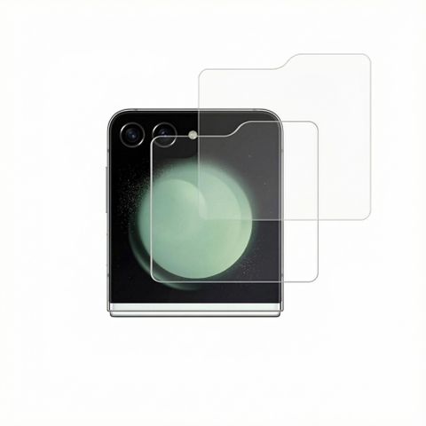 Accezz Displayschutz 2er-pack aus gehärtetem Glas Samsung Galaxy Z Flip 5 / 6 / 7 FE