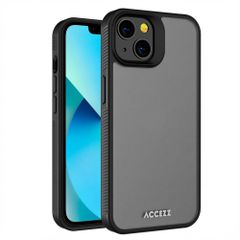 Accezz Rugged Frosted Back Cover Apple iPhone 13 - Schwarz