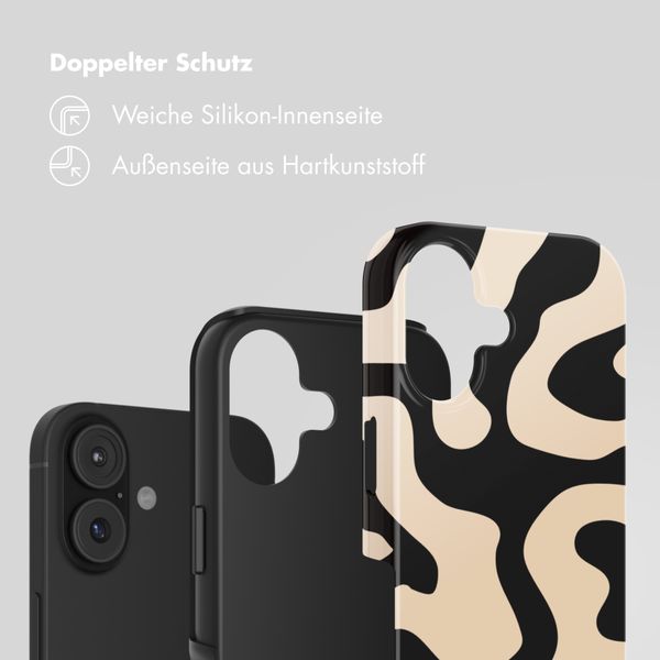 Selencia Vivid Back Cover Apple iPhone 17 - Art Wave Black