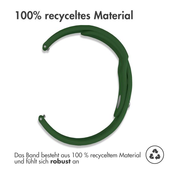 imoshion Silikon Sportarmband -   Universelle 18 mm Anschluss - Dunkelgrün