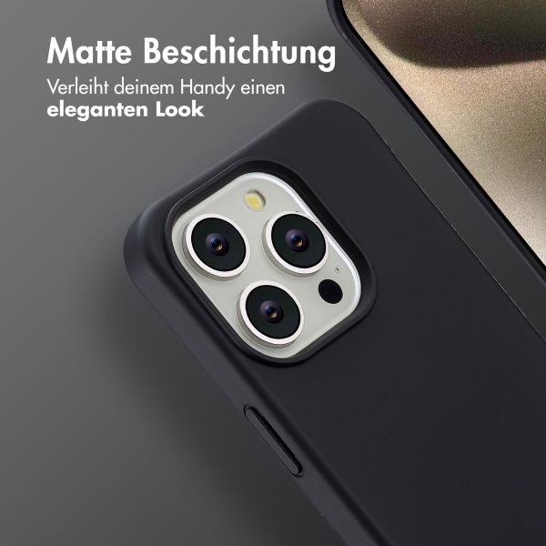 imoshion Color Backcover mit abnehmbarem Handykette und MagSafe Apple iPhone 15 Pro - Schwarz