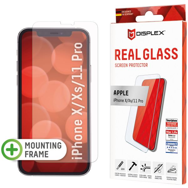 Displex Bildschirmschutzfolie Real Glass für das iPhone 11 Pro / Xs / X