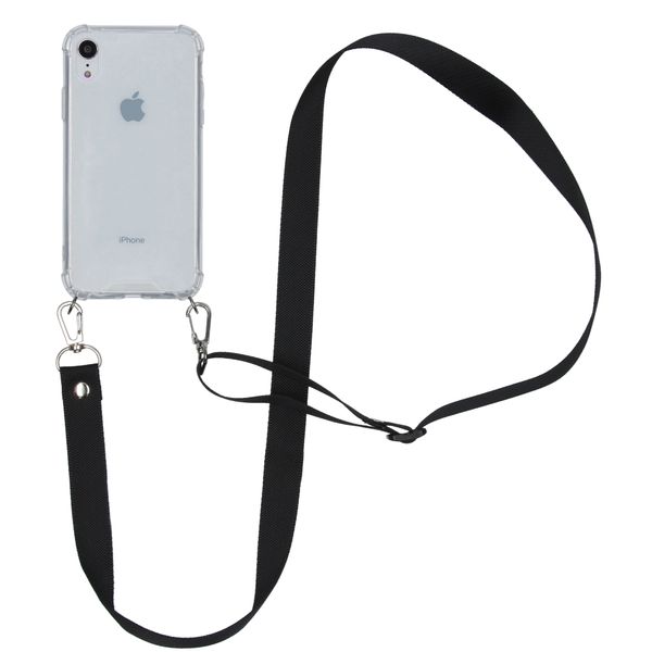 imoshion Backcover mit Band - Nylon Schwarz für das iPhone Xr