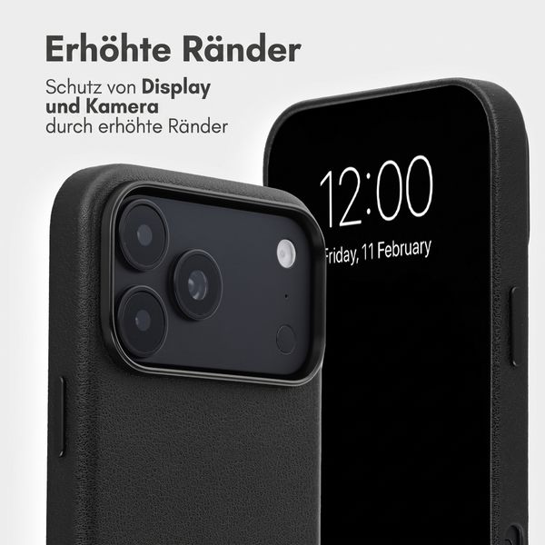 Accezz 2-in-1 Klapphülle aus Leder mit MagSafe Apple iPhone 18 Pro Max / 17 Pro Max - Onyx Black