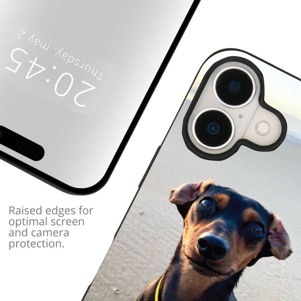 Gestalte deine eigene Apple iPhone 16 Gel Hülle - Schwarz