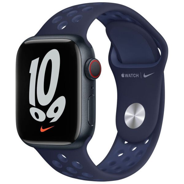 Apple Nike Sport Armband für das  Apple Watch Series 1 t/m 9 / SE (38/40/41 mm) | Series 10 / 11 (42 mm) - Midnight Navy