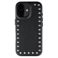 Selencia Studs Backcover mit MagSafe Apple iPhone 16 - Velvet Black