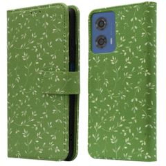 imoshion Design Klapphülle für das Motorola Moto G04 / G24 - Green Flowers