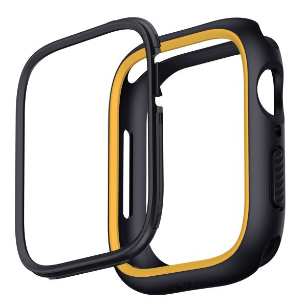 Uniq Moduo Apple Watch Hülle mit austauschbarem Rahmen für die Apple Watch 4-9 / SE - 40/41 mm - Midnight (Black/Mustard)