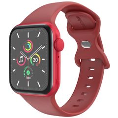 imoshion Silikon-Armband⁺ für  Apple Watch Series 1 t/m 11 / SE / Ultra (44/45/46/49 mm) - Größe M/L - Wine
