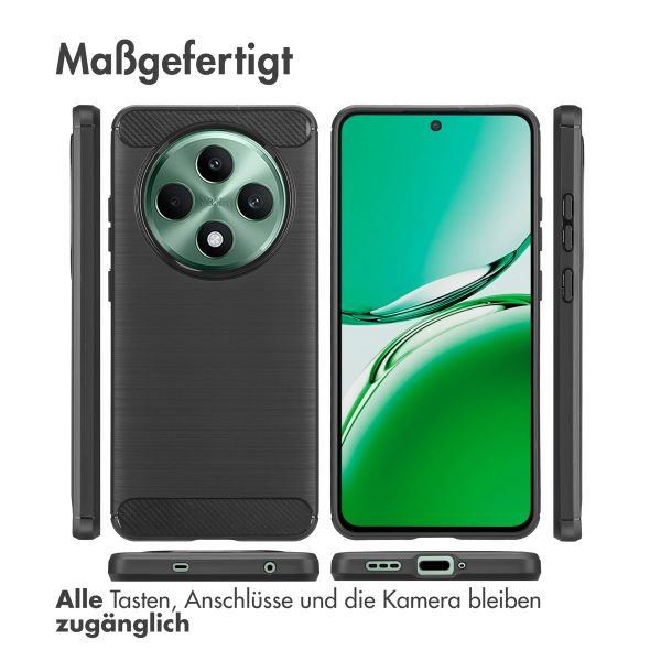 imoshion Brushed Back Cover für das Oppo Reno 12F 5G - Schwarz