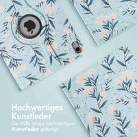 imoshion 360° drehbare Design Klapphülle Apple iPad 11 (2025) 11 Zoll A16 / iPad 10 (2022) 10.9 Zoll - Flowers