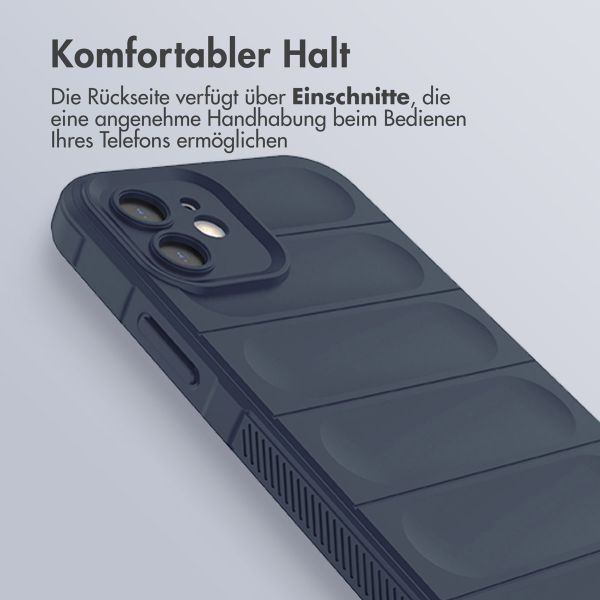 imoshion EasyGrip Back Cover für das iPhone 12 - Dunkelblau