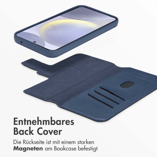 Accezz 2-in-1 Klapphülle aus Leder mit MagSafe Samsung Galaxy S24 Plus - Nightfall Blue