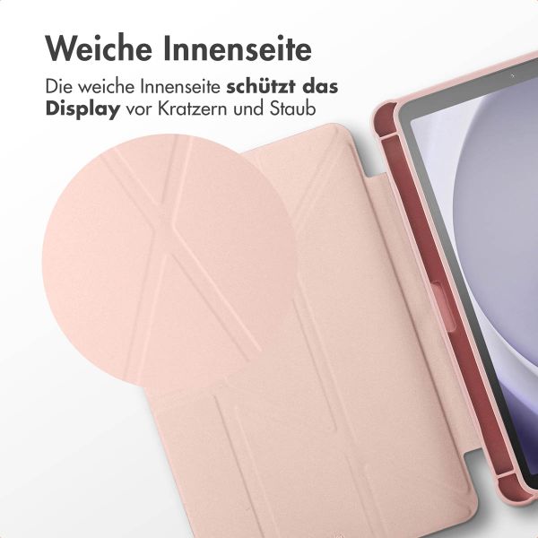 imoshion Origami Klapphülle Samsung Galaxy Tab A9 Plus - Rosa