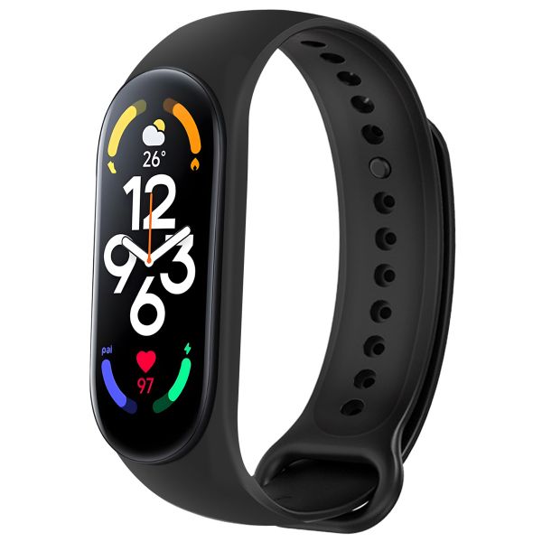 imoshion Silikonarmband für das Xiaomi Mi Band 7 - Schwarz