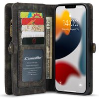 CaseMe Luxuriöse 2-in-1-Portemonnaie-Klapphülle Leder iPhone 13 Pro Max