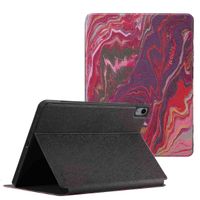 Selencia Vivid Klapphülle Apple iPad Air 11 Zoll (2025) M3 / (2024) M2 / Air 5 (2022) / Air 4 (2020) - Marble Plum