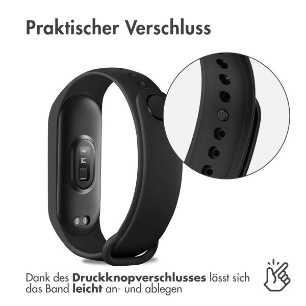 imoshion Silikonarmband für das Xiaomi Mi Band 7 - Schwarz