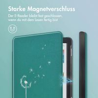 imoshion Design Slim Hard Case Klapphülle Kobo Clara Colour / BW - Green Dandelion