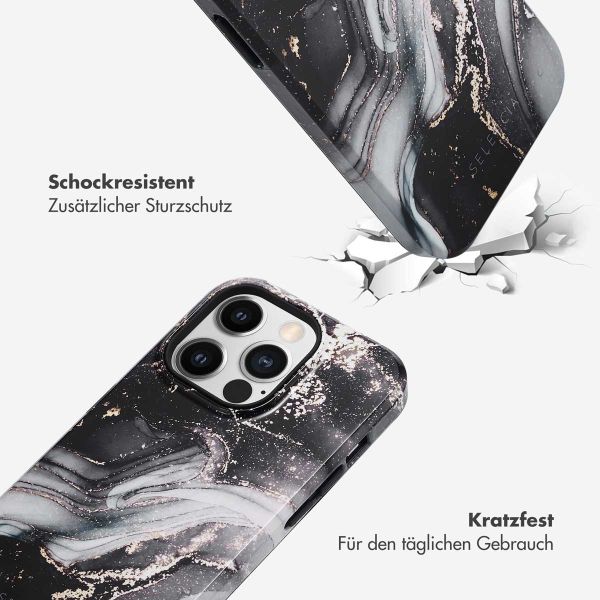 Selencia Vivid Back Cover Apple iPhone 14 Pro - Chic Marble Black