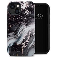 Selencia Vivid Back Cover Apple iPhone 13 - Chic Marble Black