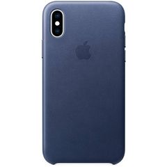 Apple Leder-Case Dunkelblau für das Apple iPhone Xs Max