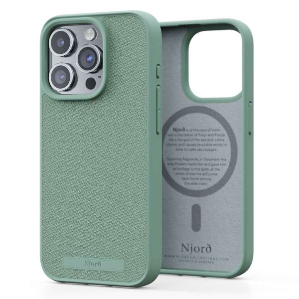 Njorð Collections Fabric MagSafe Case für das iPhone 15 Pro - Turquoise