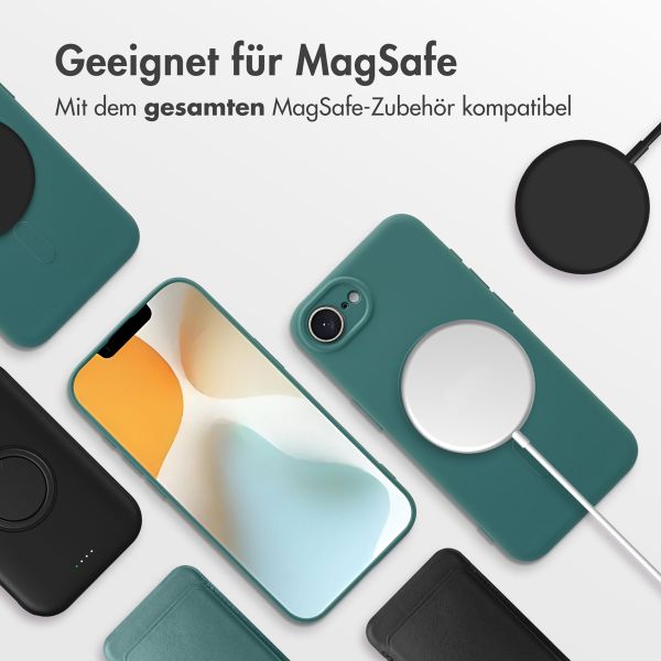 imoshion Color Back Cover mit MagSafe iPhone 16e - Dunkelgrün