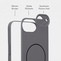 Accezz Grip Backcover mit MagSafe Apple iPhone 17e / 16e - Grau