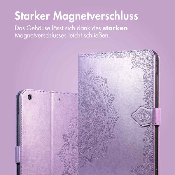 imoshion Mandala Klapphülle Apple iPad 6 (2018) 9.7 Zoll / iPad 5 (2017) 9.7 Zoll / Air 2 (2014)/Air 1 (2013) - Lila / Lilac