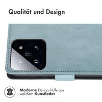 imoshion Luxuriöse Klapphülle Xiaomi 14T Pro - Hellblau