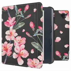 imoshion Design Slim Hard Case Sleepcover mit Stand Kobo Libra Colour - Blossom