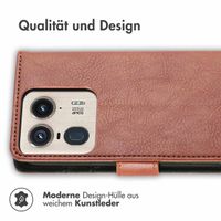 imoshion Luxuriöse Klapphülle für das Motorola Edge 50 Ultra - Braun