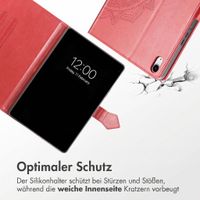 imoshion Mandala Klapphülle Apple iPad 11 (2025) 11 Zoll A16 / iPad 10 (2022) 10.9 Zoll - Rot