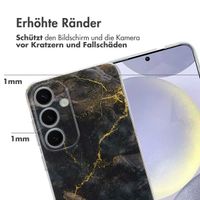 imoshion Design Hülle für das Samsung Galaxy S25 Plus - Black Marble