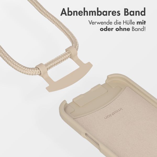 imoshion Color Backcover mit abnehmbarem Handykette und MagSafe Apple iPhone 17 Pro - Nude
