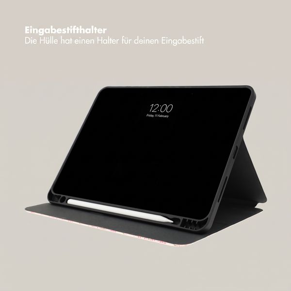 Selencia Vivid Klapphülle Apple iPad 11 (2025) 11 Zoll A16 / iPad 10 (2022) 10.9 Zoll - Paisley Blush