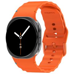 imoshion Wave Silikonarmband für das  Samsung Galaxy Watch 8 (40/44mm) / Classic (46mm) - Orange