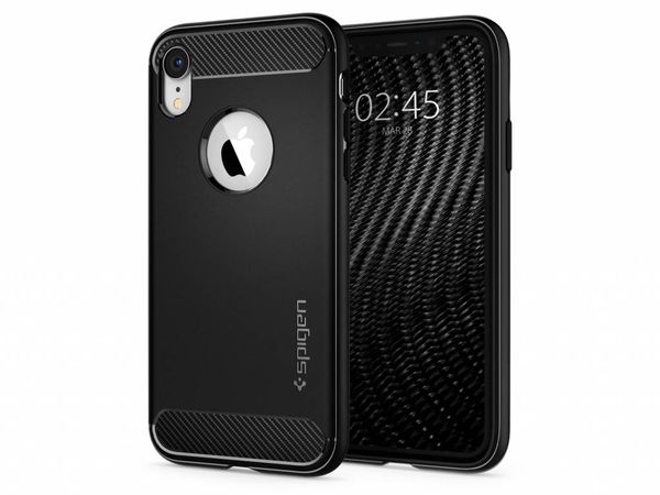 Spigen Rugged Armor Case Schwarz für das iPhone Xr