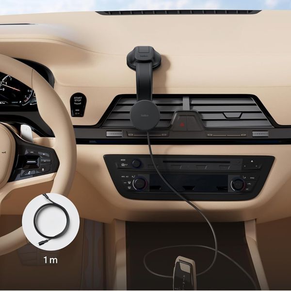 Belkin Magnetische Qi2 Telefonhalterung - Autoladegerät mit Adapter 27W - Armaturenbrett / Lüftungsgitter