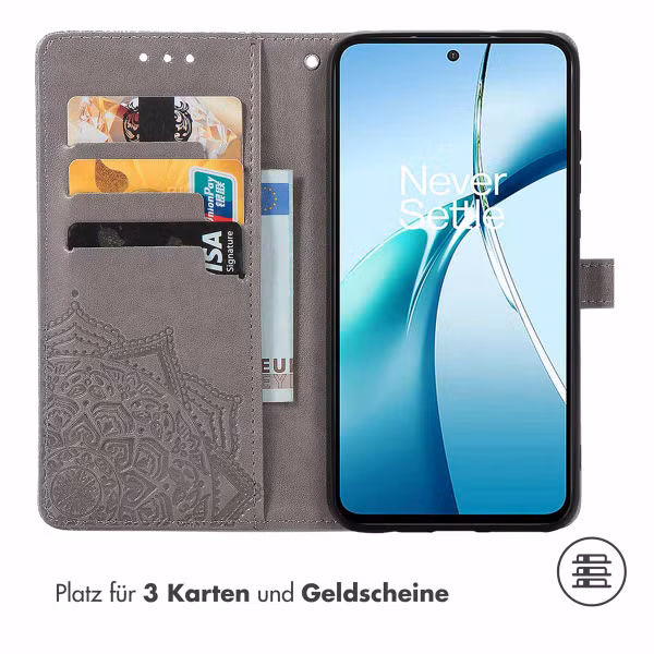 imoshion Mandala Klapphülle Motorola Moto G15 / G15 Power - Grau