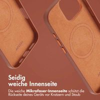 Accezz MagSafe Leather Backcover für das Apple iPhone 16 Pro Max - Sienna Brown