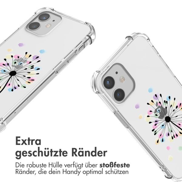 imoshion Design Hülle mit Band für das iPhone 12 Mini - Sandstone Dandelion