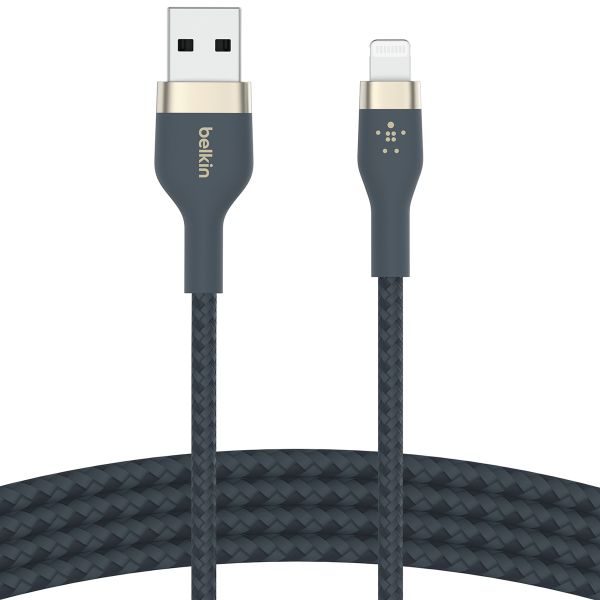 Belkin ﻿Boost↑Charge™ USB-A-zu-Lightning-Kabel aus geflochtenem Silikon - 1 Meter - Blau